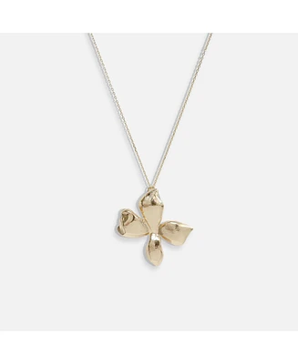 sanctuaire Sanctuary Project by Statement Flower Pendant Necklace Gold