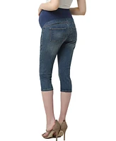 kimi + kai Maternity Courtney Stretch Denim Capri