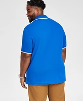 Club Room Men's Regular-Fit Tipped Performance Polo Shirt, Created for Macy's