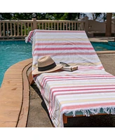 Arkwright Home Sandfree Turkish Beach Towel - Pattern Options Oversized 35x75 in.