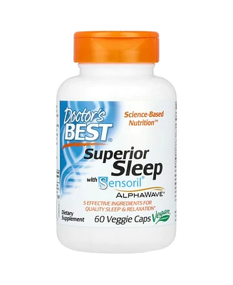 Doctor's Best Superior Sleep with Sensoril AlphaWave - 60 Veggie Caps - Assorted Pre