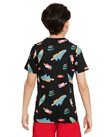 Nike Big Kids Sportswear Ice Cream Print Cotton T-Shirt