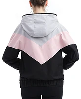 kimi + kai Maternity Water-Resistant Shell Hooded Active Jacket