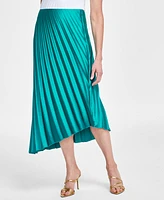 I.n.c. International Concepts Women's Asymmetric Pleated Skirt, Created for Macy's