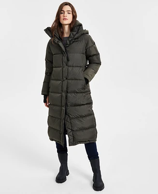 S13 Women's Harper Hooded Water-Resistant Maxi Puffer Coat