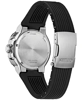 Citizen Eco-Drive Men's Black Polyurethane Strap Watch 46mm