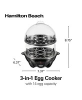 Hamilton Beach 3-in-1 Egg Cooker with 14 Egg Capacity