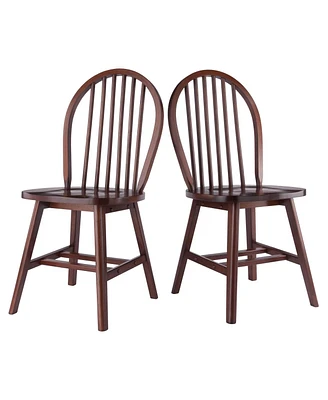 Winsome Trading Windsor Chair Set - 2 Piece