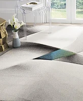 Safavieh Hollywood HLW713 Gray and Teal 2'7" x 5' Area Rug