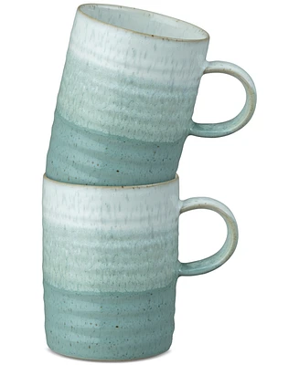 Denby Kiln Collection Ridged Stoneware Mugs, Set of 2