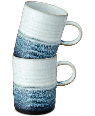 Denby Kiln Collection Ridged Stoneware Mugs, Set of 2