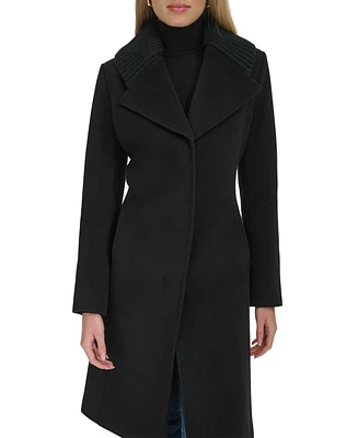 Cole Haan Women's Shawl Collar Wool-Blend Coat