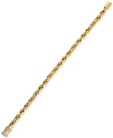 Esquire Men's Jewelry Elongated Oval Link Chain Bracelet in Stainless Steel, Created for Macy's