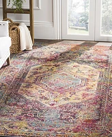Safavieh Crystal CRS514 Teal and Rose 3' x 5' Area Rug