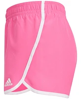 adidas Big Girls Elastic-Waistband Retro Woven Shorts