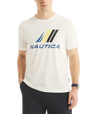 Nautica Men's Navtech Classic-Fit Logo Graphic Performance T-Shirt
