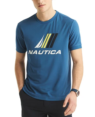 Nautica Men's Navtech Classic-Fit Logo Graphic Performance T-Shirt