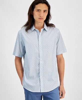 Club Room Men's Mar Foulard Refined Woven Shirt, Created for Macy's