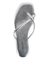 Smash Women's Celine Criss-Cross Strappy Slip On Square Toe Flat Sandals
