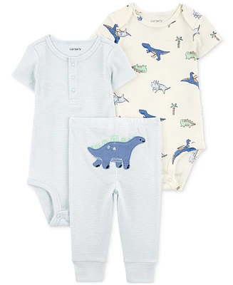 Carter's Baby Boys and Girls 3-Pc. Little Character Bodysuit & Pant Set