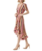 Jessica Simpson Women's Varsha Short-Sleeve Wrap Dress - Rose Violet