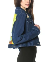 Members Only Women's Spongebob Denim Trucker Jacket