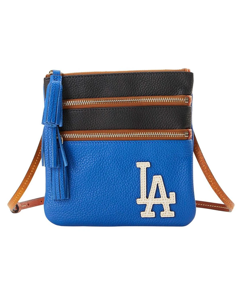 Dooney Bourke Los Angeles Dodgers Infield Triple Zip Crossbody Purse