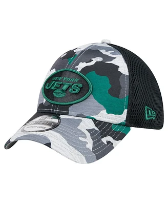 New Era Men's Camo/Black York Jets Active 39thirty Flex Hat