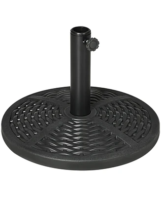 Outsunny 21 lbs. Market Umbrella Base Holder 18" Round Parasol Stand