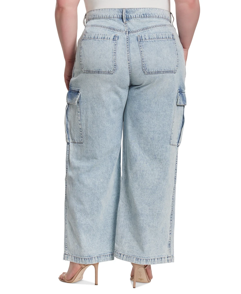 Jessica Simpson Trendy Plus Jenna Cargo Jeans
