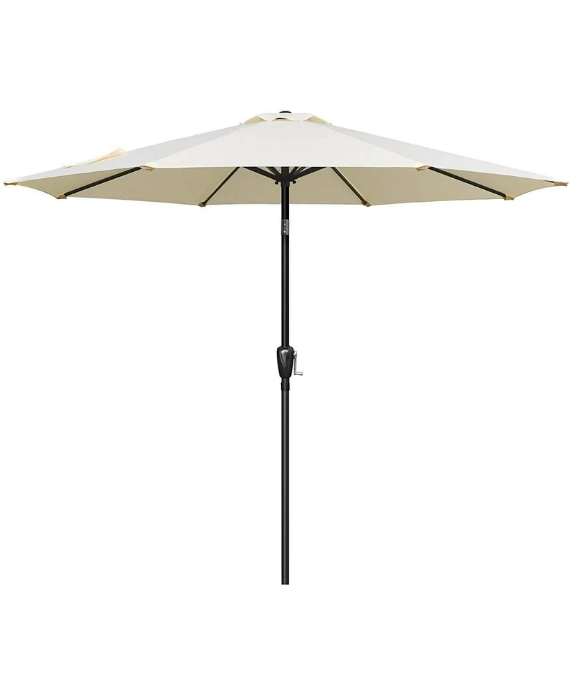 Simplie Fun Deluxe 9 Ft Outdoor Market Table Patio Umbrella With Button Tilt