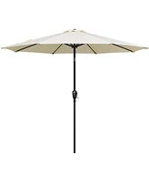 Streamdale Furniture Deluxe 9 Ft Outdoor Market Table Patio Umbrella With Button Tilt