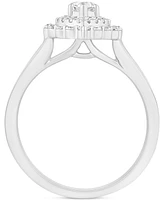 Diamond Marquise Halo Engagement Ring (1-1/3 ct. t.w.) 14k White Gold