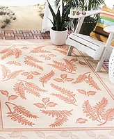 Safavieh Courtyard CY0772 Natural and Terra 8' x 11' Outdoor Area Rug