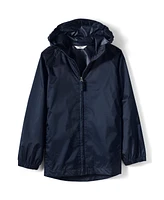 Lands' End Girls School Uniform Packable Rain Jacket