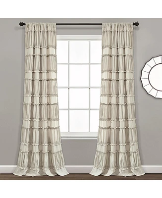 Lush Decor Nova Ruffle Window Curtain Panels