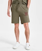 Hugo by Boss Men's Regular-Fit Logo-Print 8" Drawstring Shorts