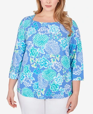 Ruby Rd. Plus Size Japanese Mums Top