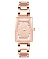 Anne Klein Women's Quartz Rose Gold-Tone Alloy Link Bracelet Watch, 20.5mm