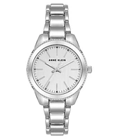 Anne Klein Women's Quartz Silver-Tone Alloy Link Bracelet Watch, 30mm