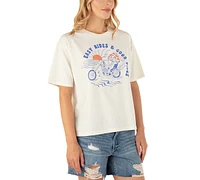 Hurley Juniors' Easy Rides Cotton Slim Boyfriend T-Shirt