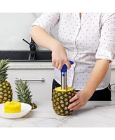 Zulay Kitchen Pineapple Corer and Slicer Tool - Stainless Steel Cutter for Easy Core Removal & Slicing