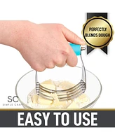 Zulay Kitchen Stainless Steel Pastry Dough Cutter with Comfortable Grip Handle