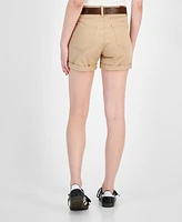 Dollhouse Juniors' Ripped Cuffed Shorts