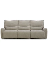 Olper -Pc. Fabric Zero Wall Sectional Power Motion Sofa
