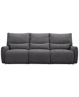 Olper -Pc. Fabric Zero Wall Sectional Power Motion Sofa