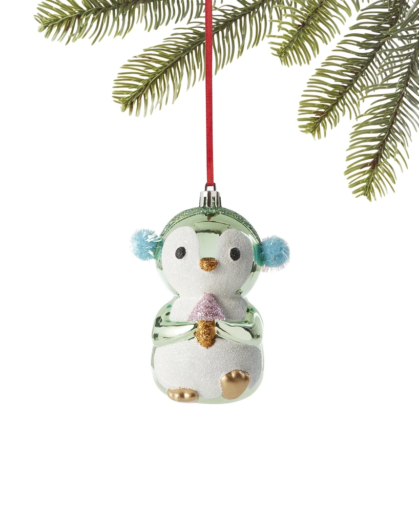 Holiday Lane Sugar Plum Penguin with Earmuffs Ornament, Exclusively at Macy's