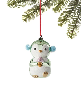 Holiday Lane Sugar Plum Penguin with Earmuffs Ornament, Created for Macy's