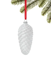 Holiday Lane Snowdaze White Pine Cone Ornament, Exclusively at Macy's