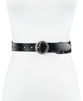 Tommy Hilfiger Women's Woven Leather Linked Casual Belt